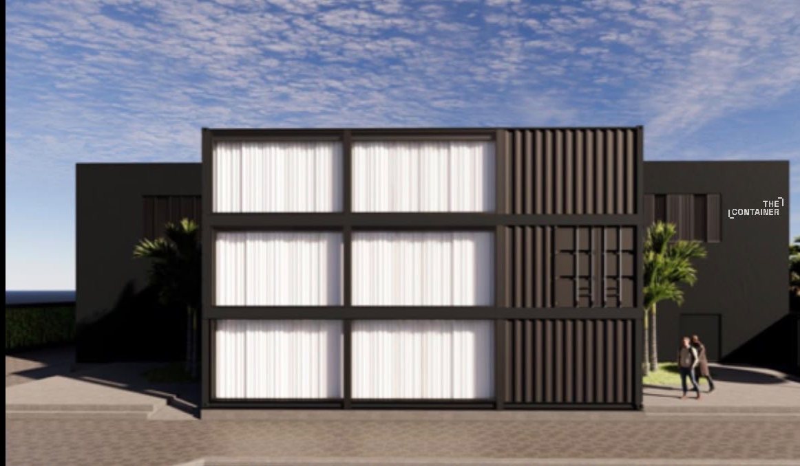 The Container side elevation render
